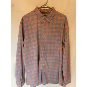 Men's Sonoma XXL Button Up Casual Dress Shirt Mauve Blue GUC